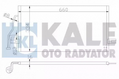 KALE OTO RADYATOR 343155 -  Конденсатор, кондиционер